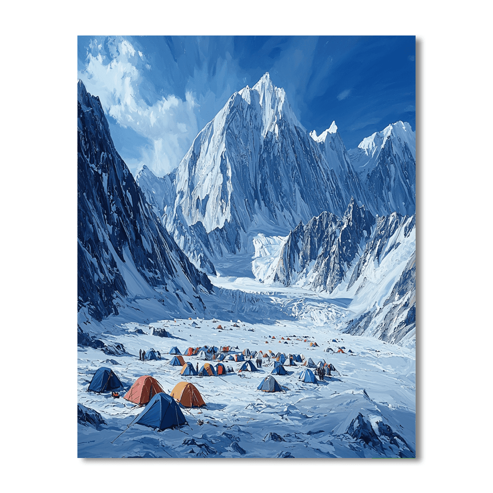 Mount Everest Base Camp Paint By Numbers Kits