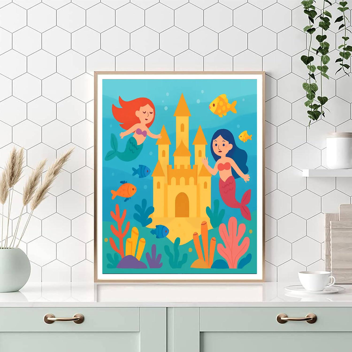 Secret Underwater Kingdom Paint By Numbers Kits