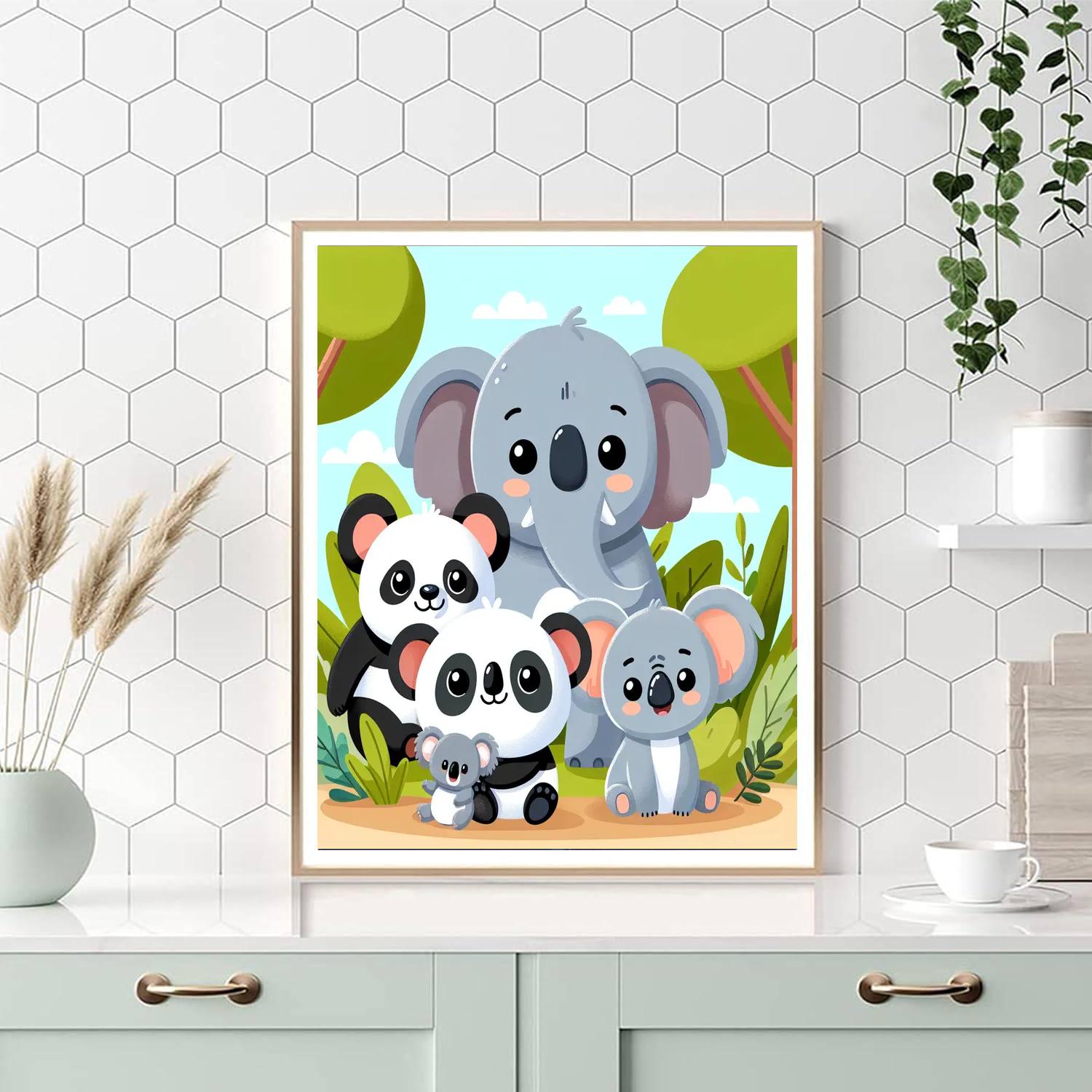 Cuddly Wildlife Paint By Numbers