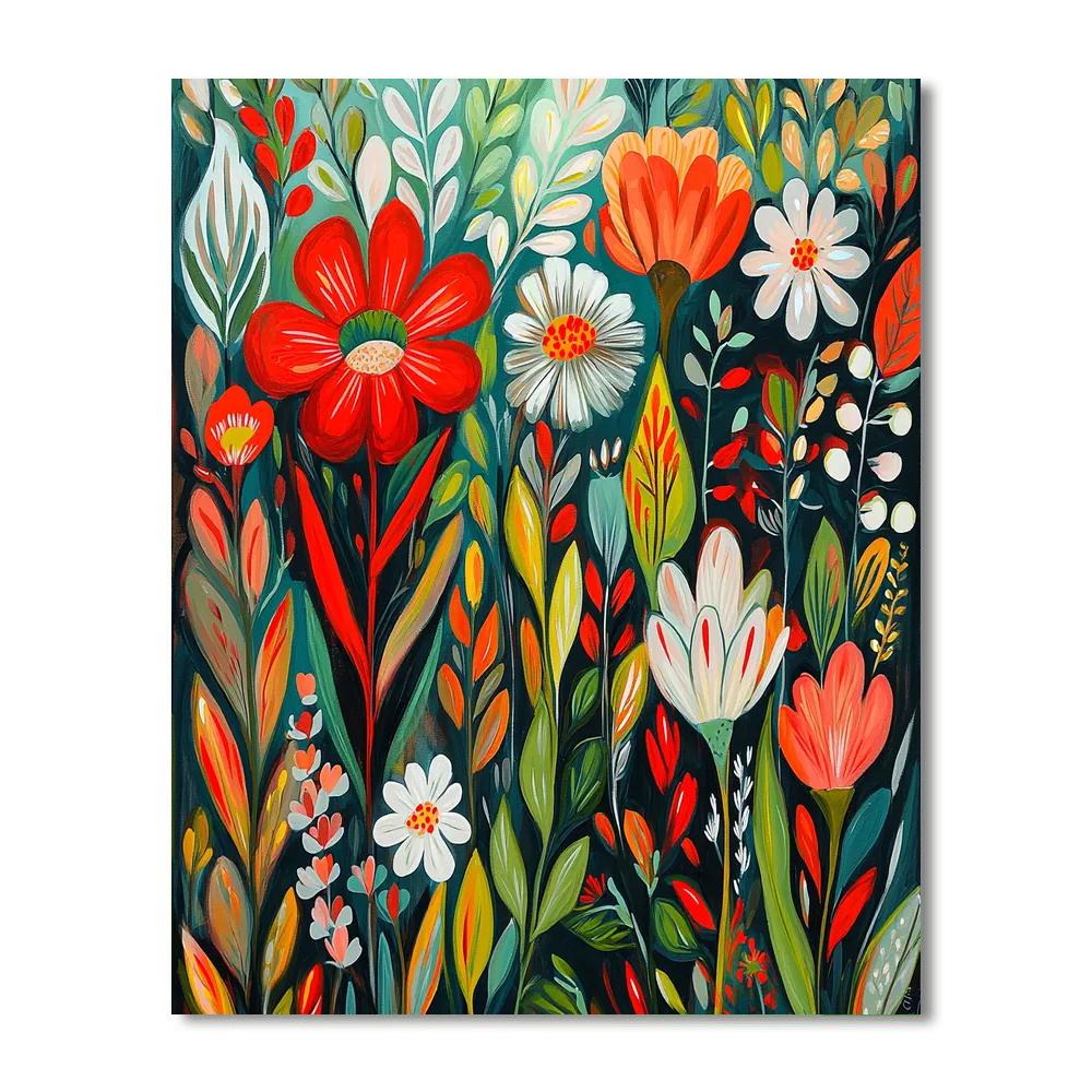 Frida Kahlo Inspired The Heart Of Nature  Painting Number Kit