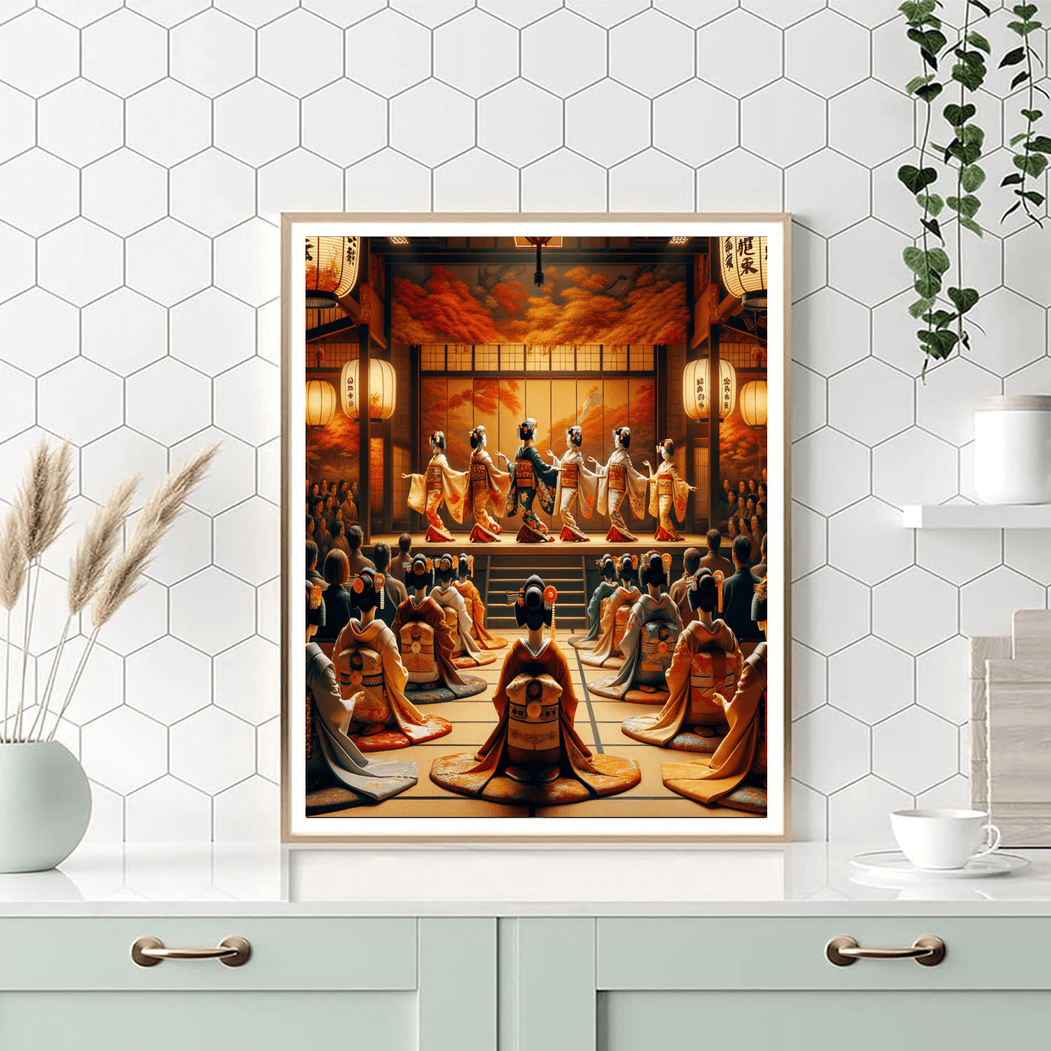 Gion Odori - Gion, Japan Numbered Painting Kits