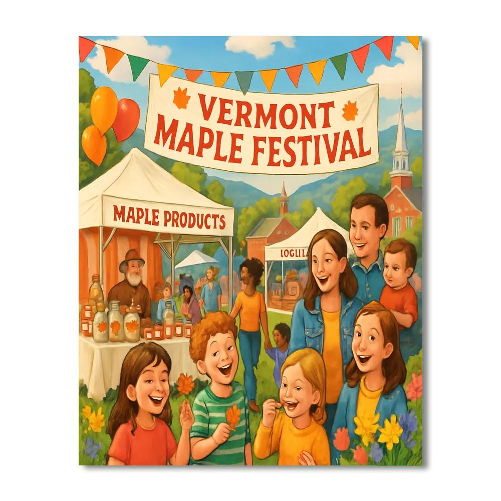 Vermont Maple Festival Paint By Numbers Kits
