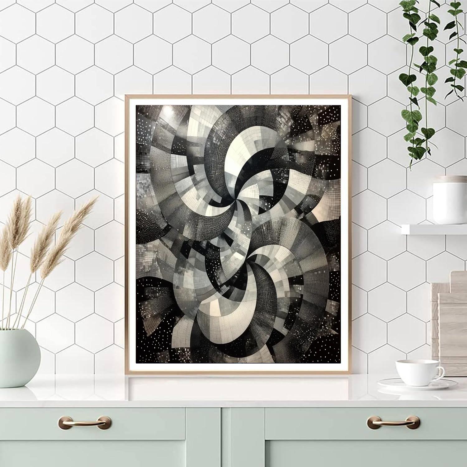 M.C. Escher Inspired Eternal Weavings  Paint By Numbers