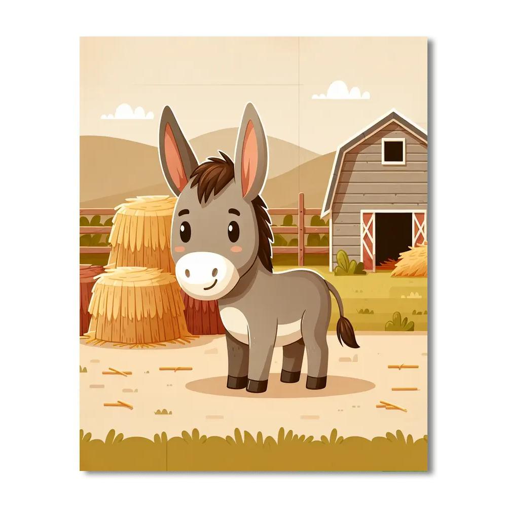 Dapper Donkey Paint By Numbers Art