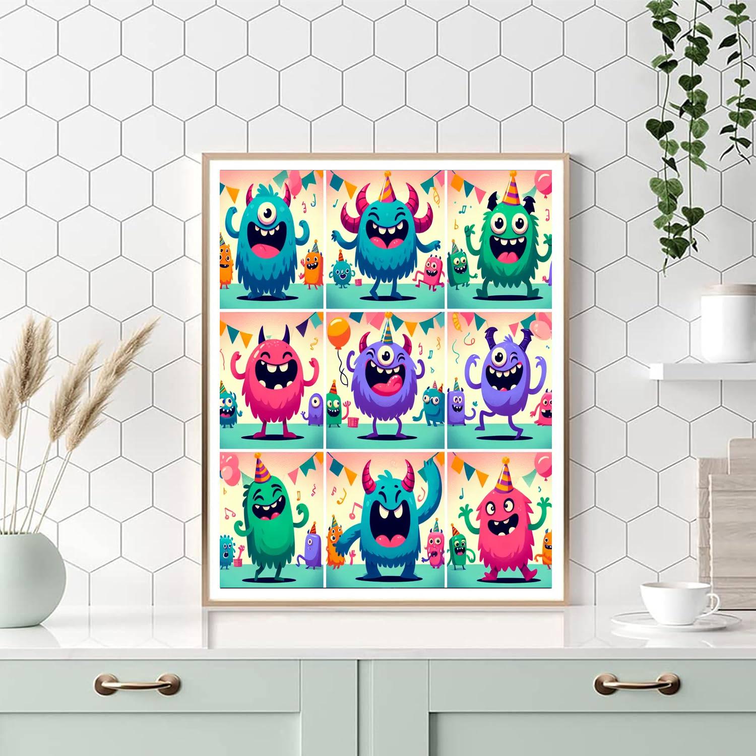 Monster Mash Party Numbered Painting Kits