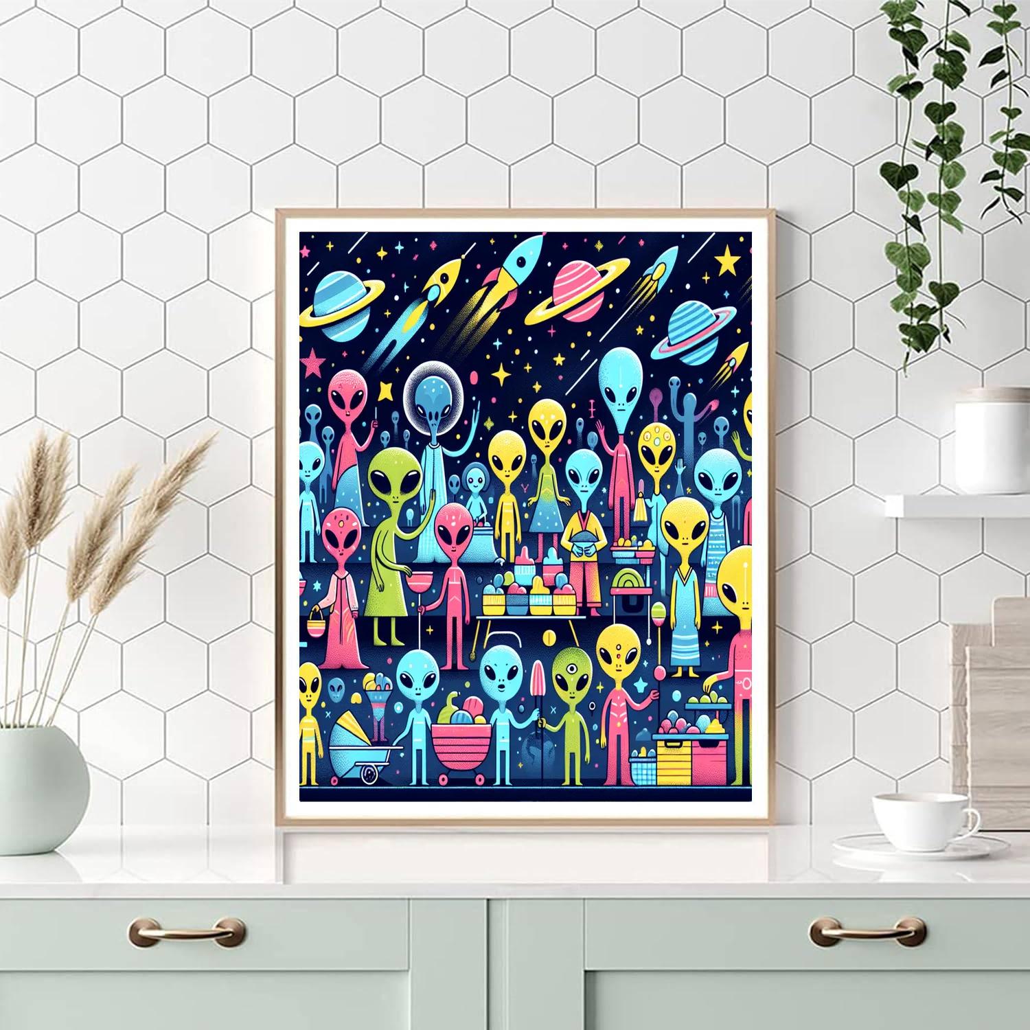 Galactic Trade Hub Paint By Number