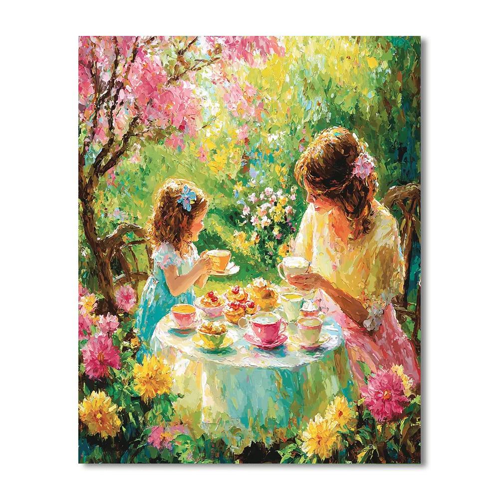 Mom's Special Tea Party Paint By Numbers Kits