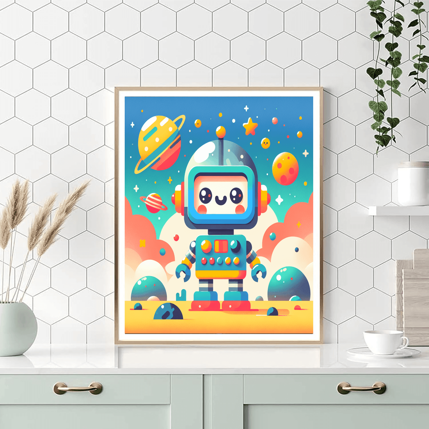 Adventurous Robot Painting Number Kit