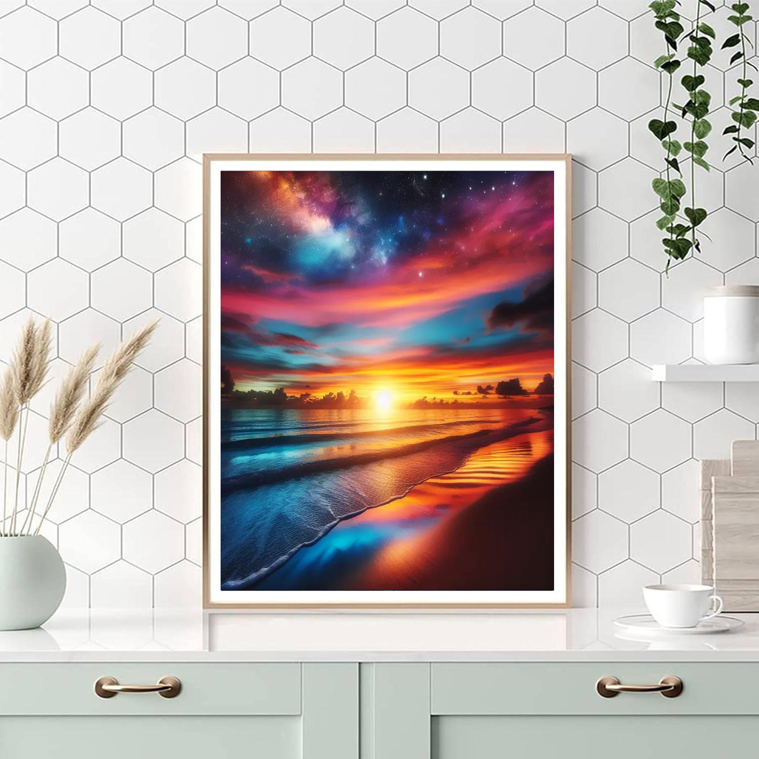 Glorious Sunset Beach Paint By Numbers Kits