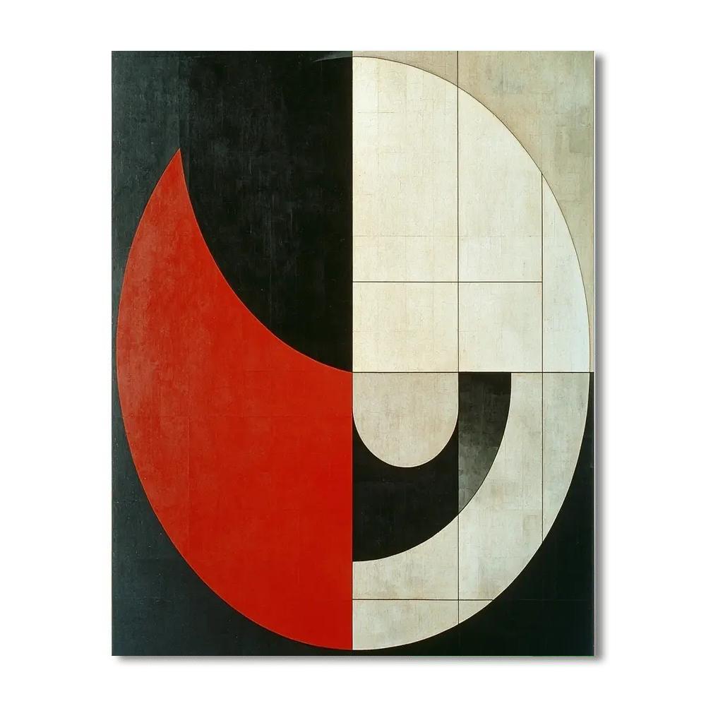 Kazimir Malevich Inspired Contemporary Abstraction  Painting Number Kit