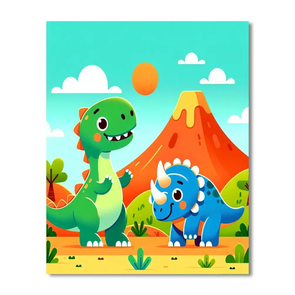 The Great Dinosaur Expedition Paint By Color