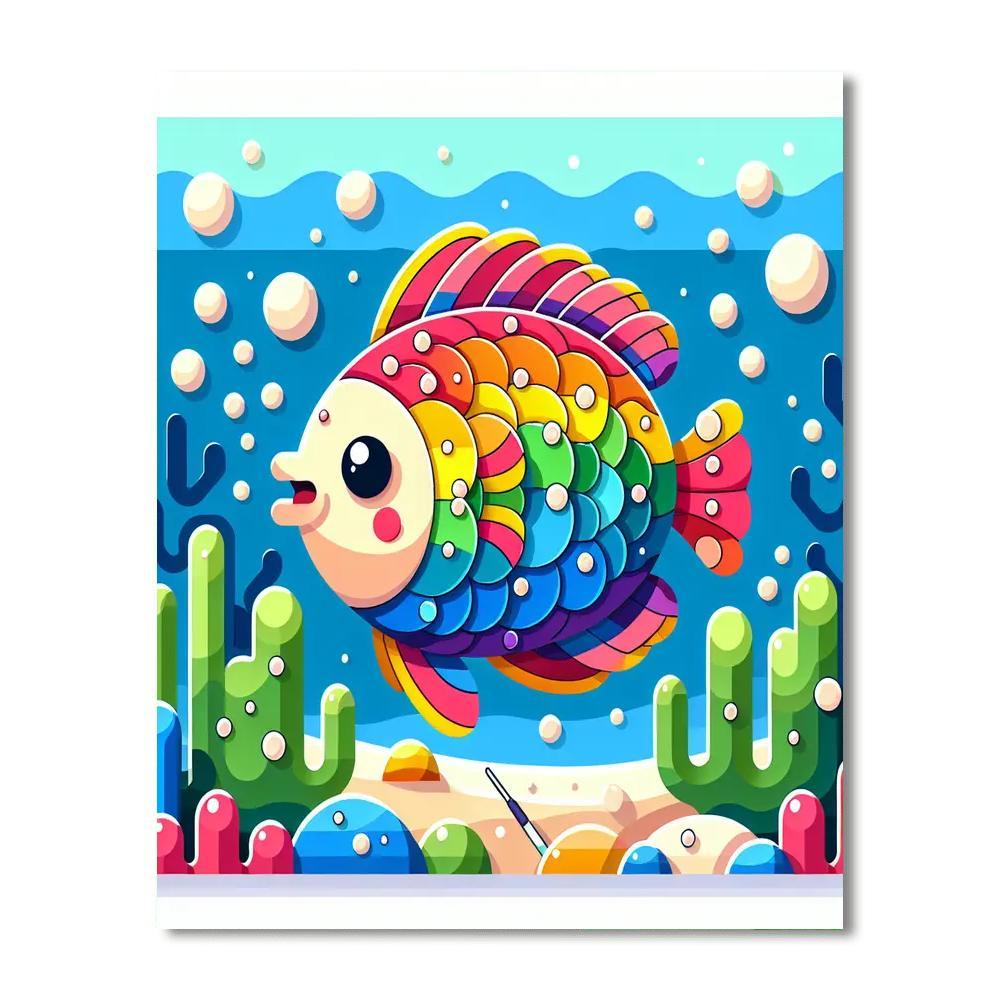 Rainbow Fish Adventure Paint By Numbers Kits