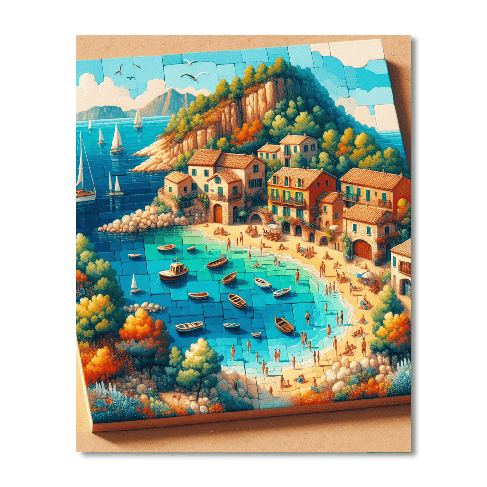 Mediterranean Charm Painting By Numbers Kit