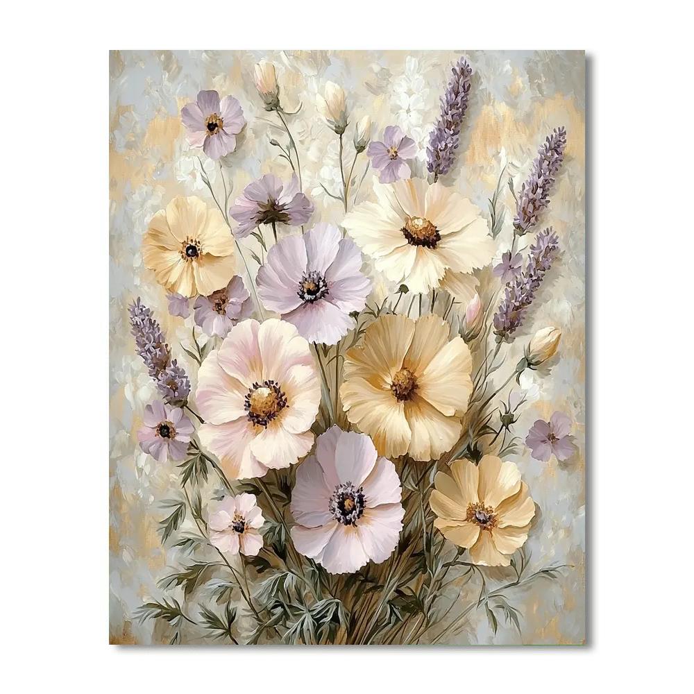 Leonardo Da Vinci Inspired Whispering Blossoms  Paint By Numbers Art