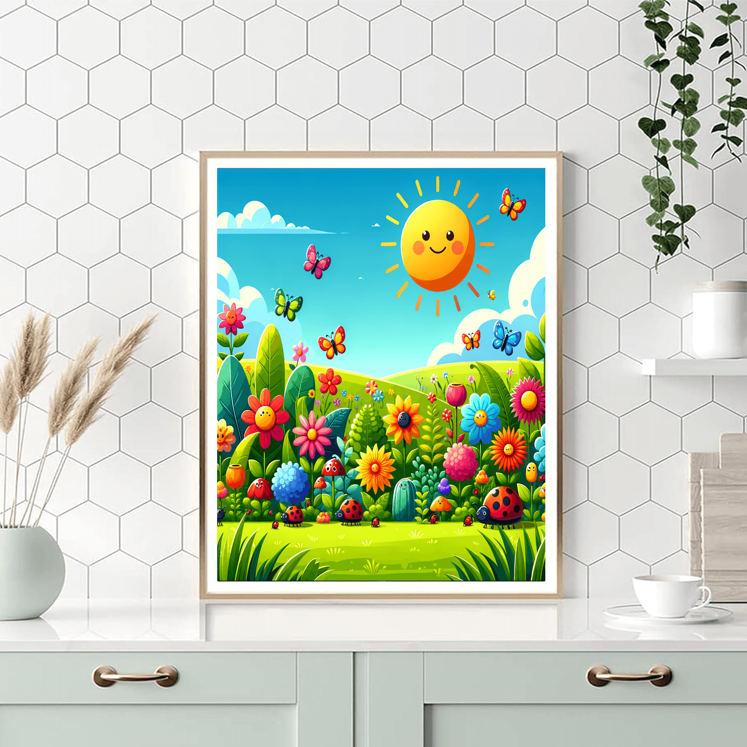 Lively Leafy Garden Paint By Color