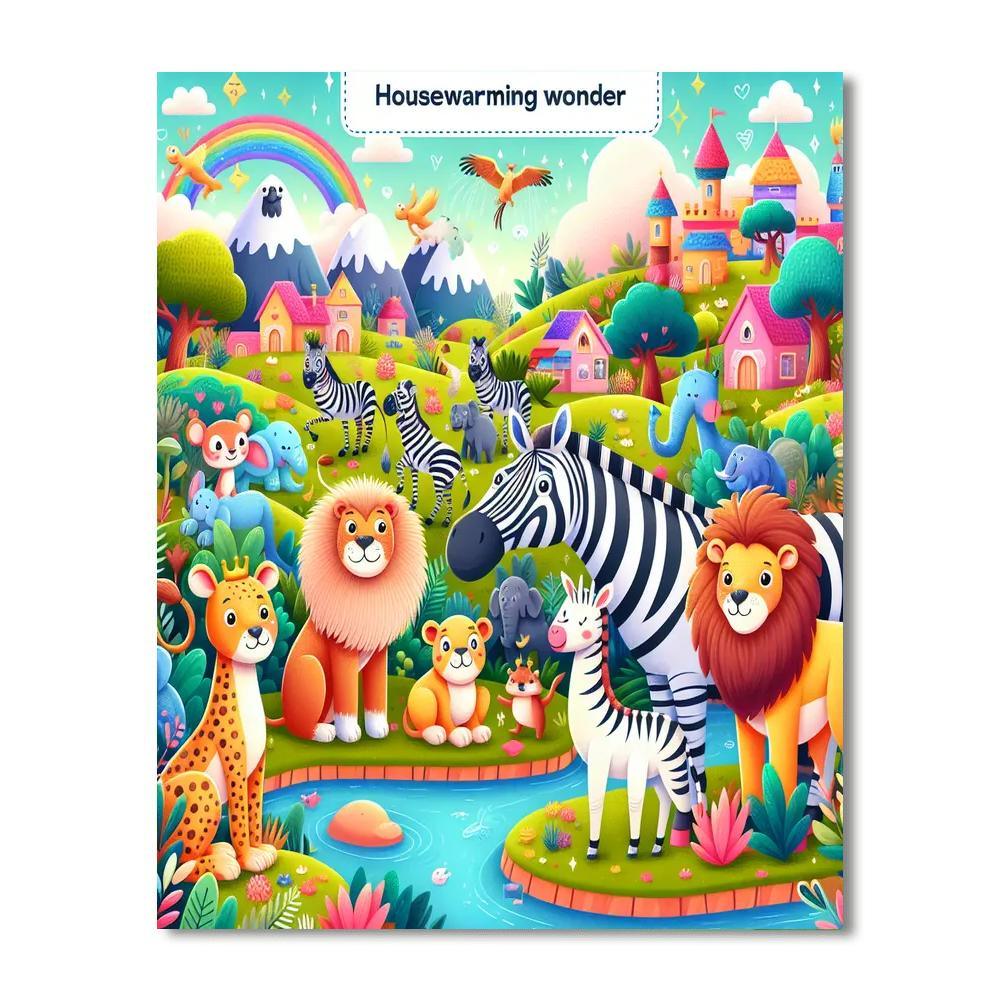 Caring Animal Kingdom Paint By Numbers Kits