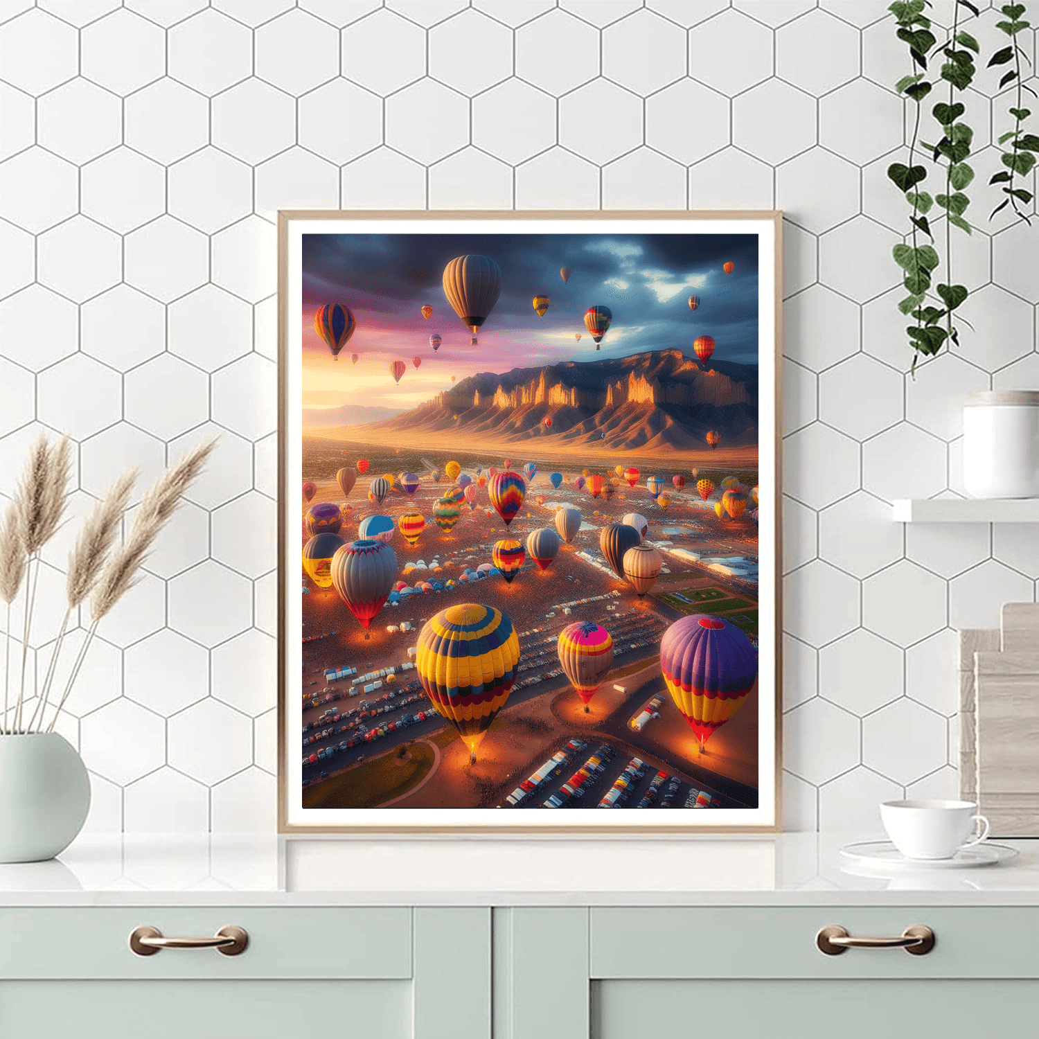 The Albuquerque International Balloon Fiesta - New Mexico Painting By Numbers Kit