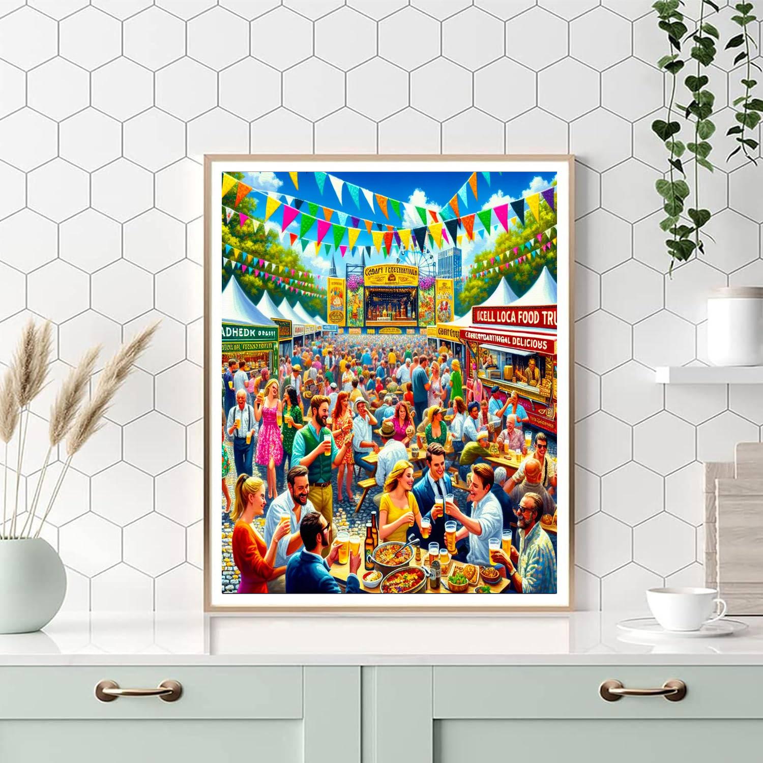 Fiesta De La Cerveza Numbered Painting Kits