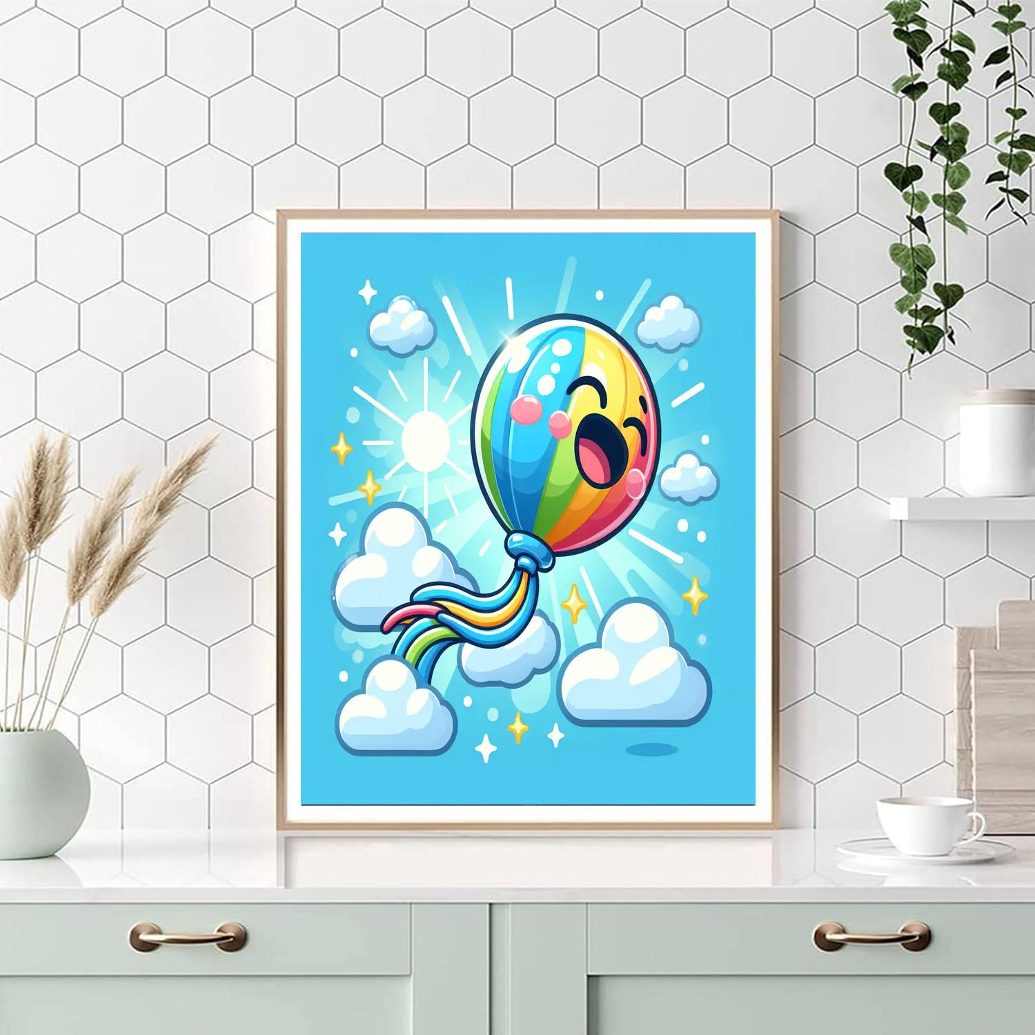 Bubbly Balloon Adventure Number Painting