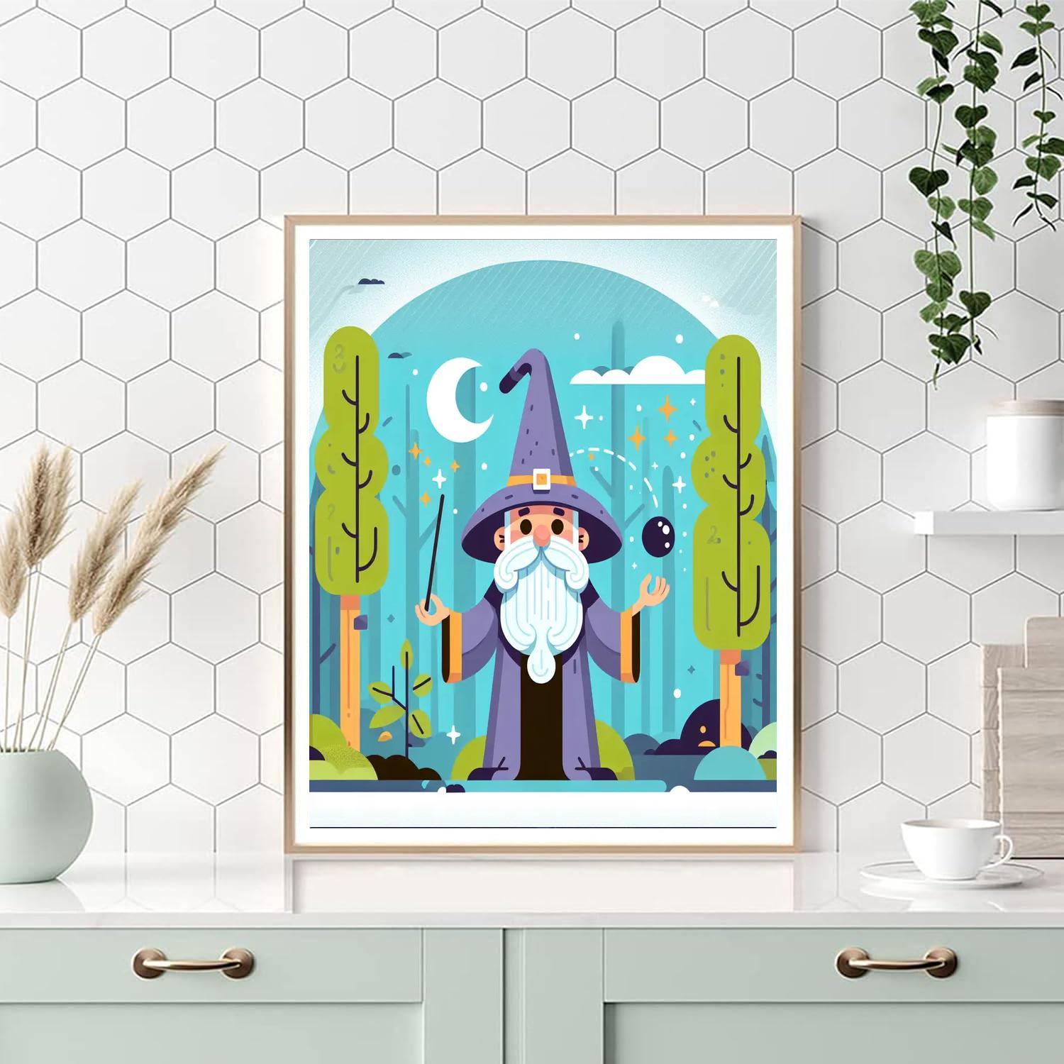 Magical Wizard's Journey Painting By Numbers Kit