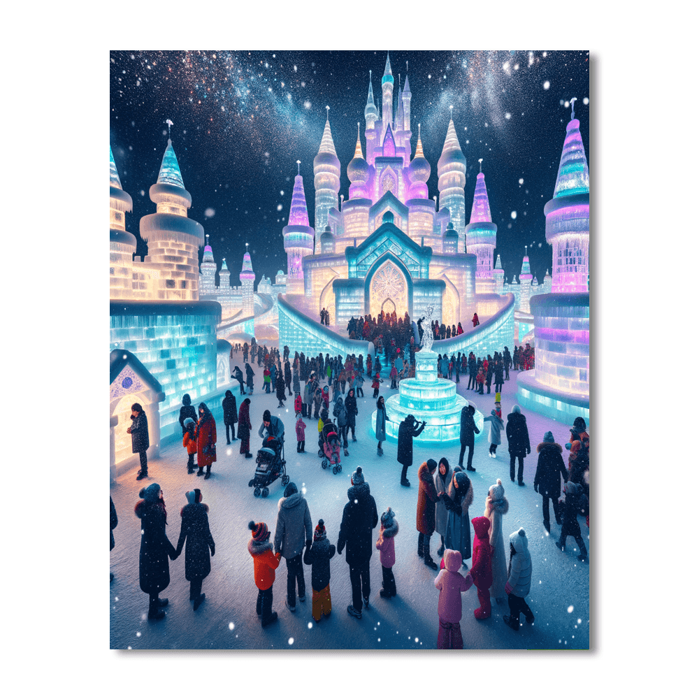 Harbin Ice And Snow Festival Number Painting