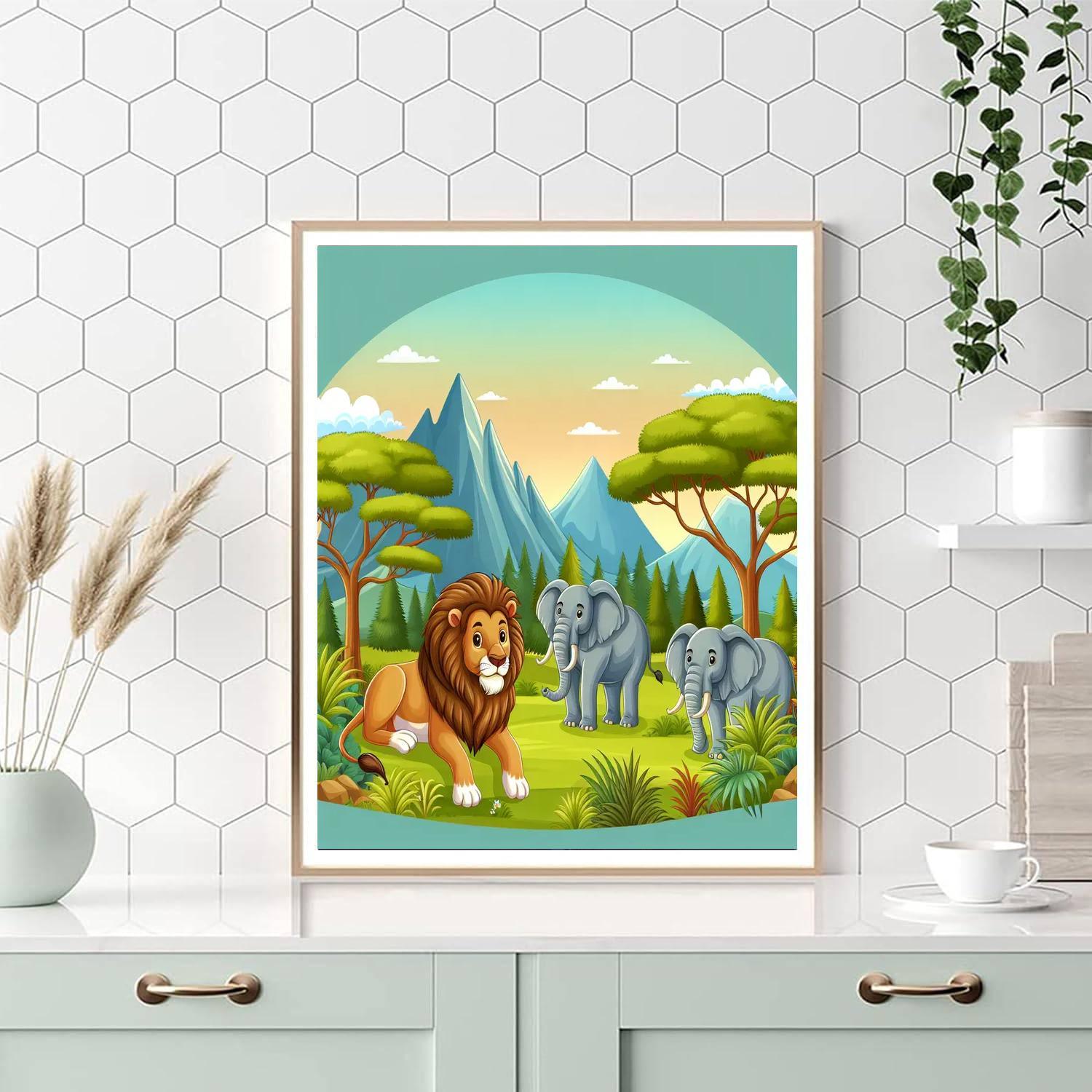 Royal Animal Kingdom Paint By Numbers