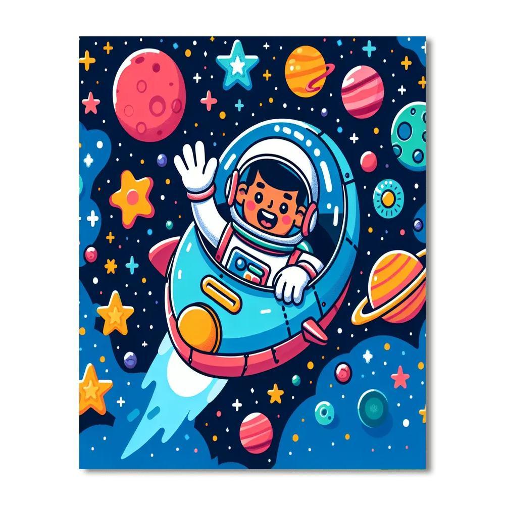 Astronaut Adventure Quest Paint By Numbers Kits