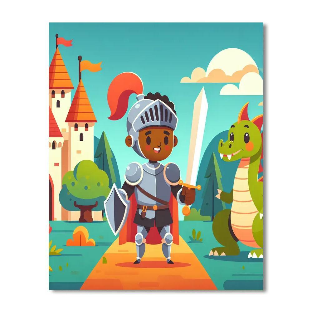 Fantasy Knight's Quest Number Painting
