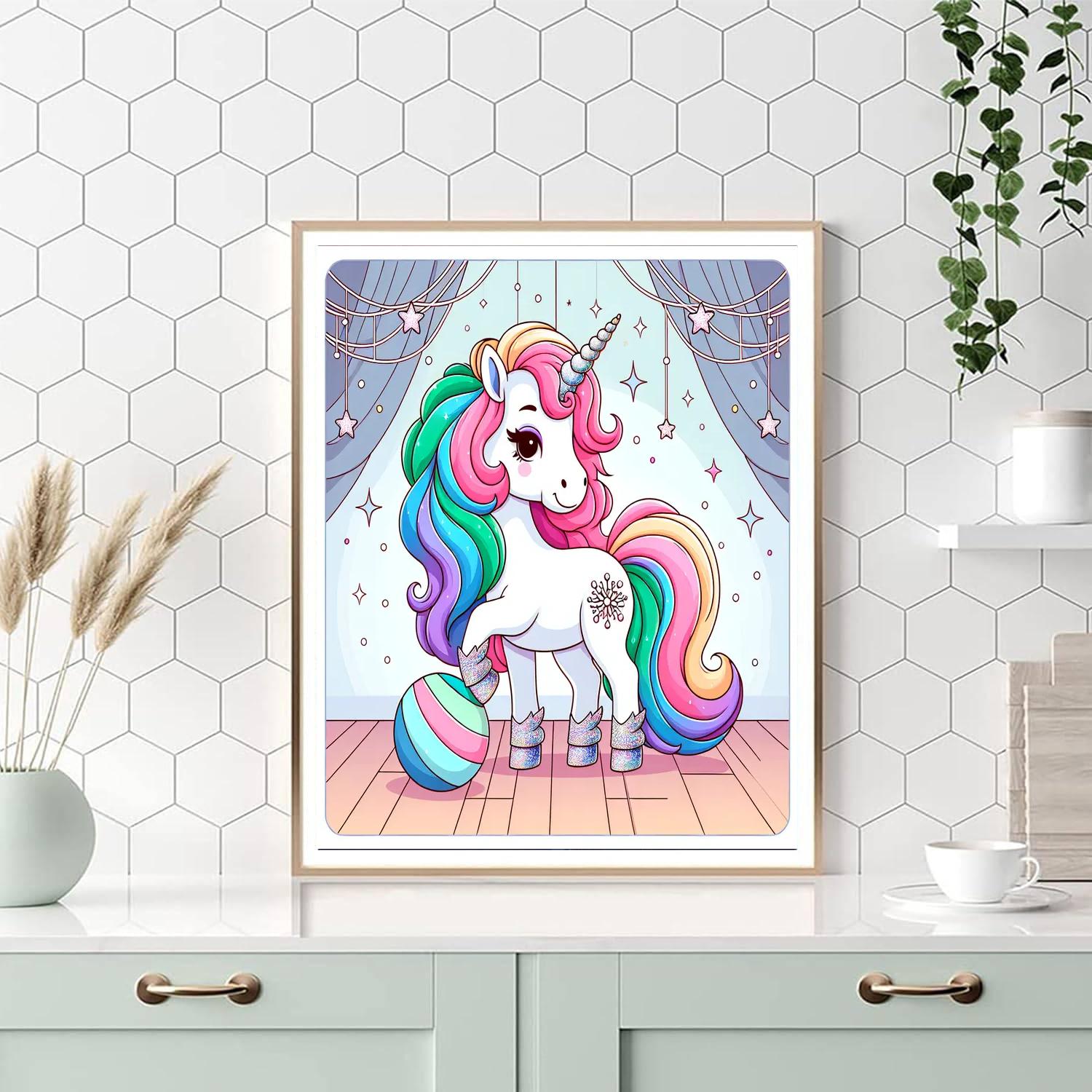 Fantasy Unicorn Ball Paint By Numbers