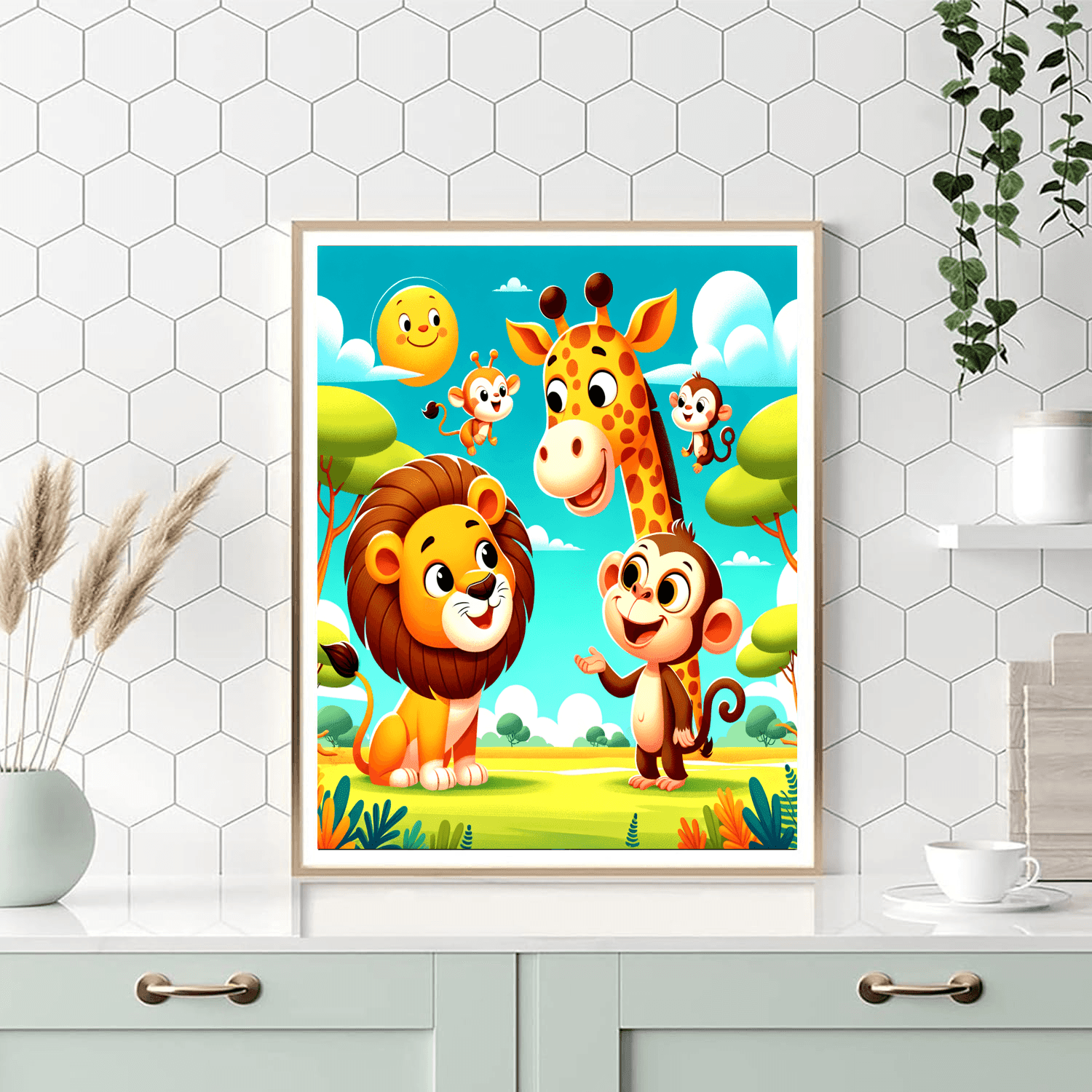 Silly Safari Paint By Color