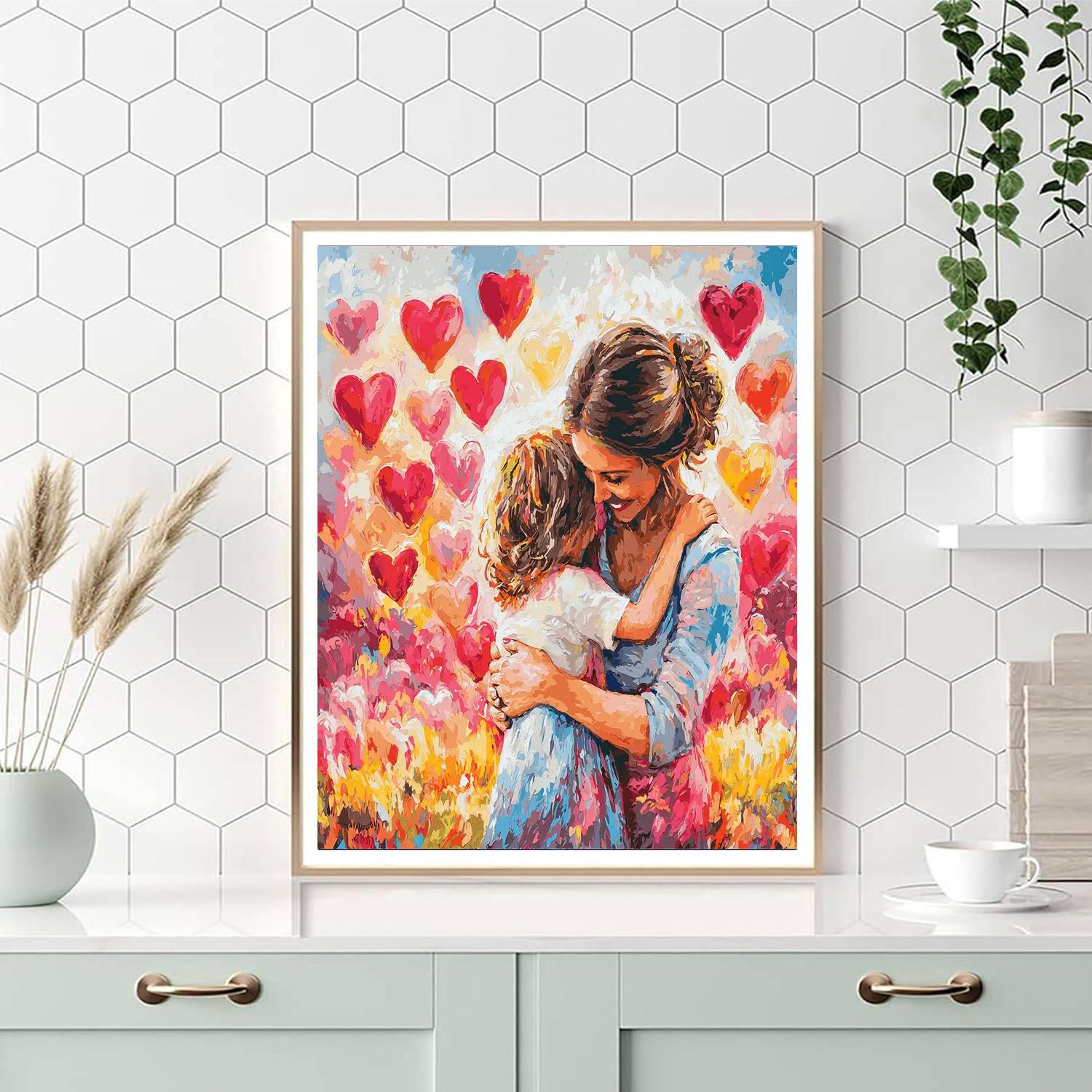 Heartstrings Connected Number Painting