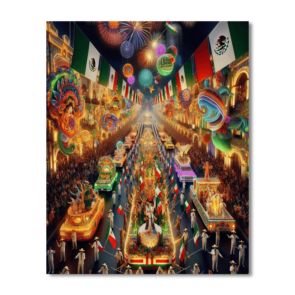 Día De La Independencia Number Painting