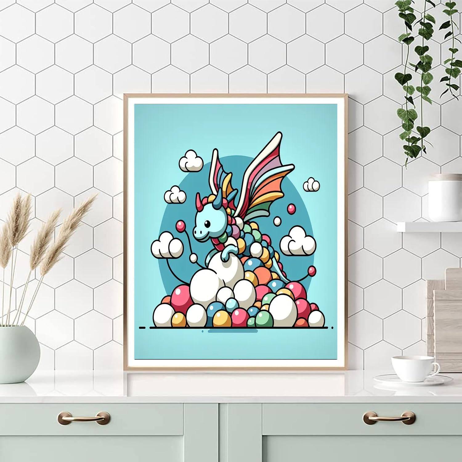 Mysterious Dragon DIY Paint By Numbers