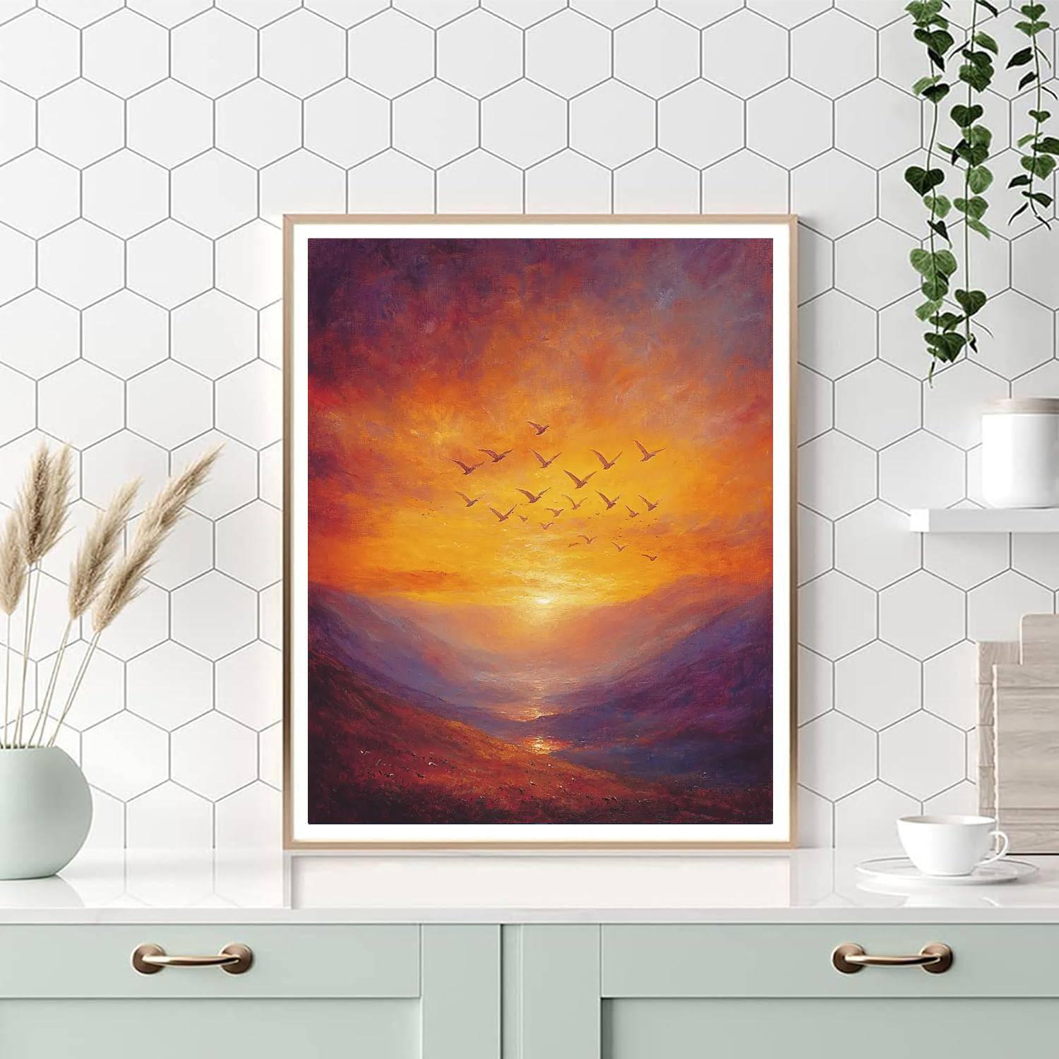 J.M.W. Turner Inspired In Flight  Paint By Numbers Kits