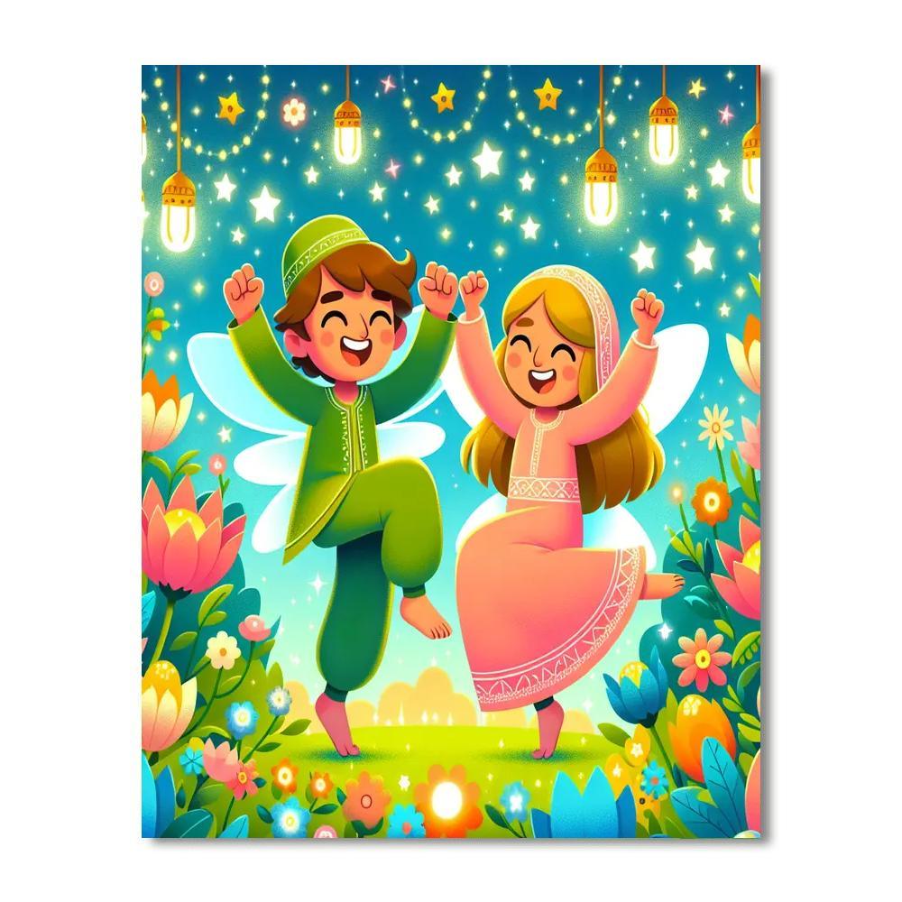 Festive Fairy Gathering Paint By Number
