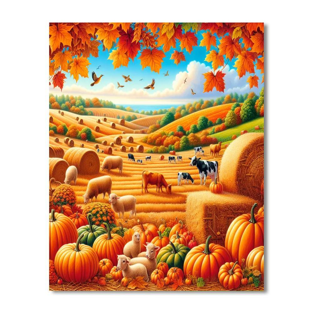 Sunny Farm Harvest Paint By Numbers Kits