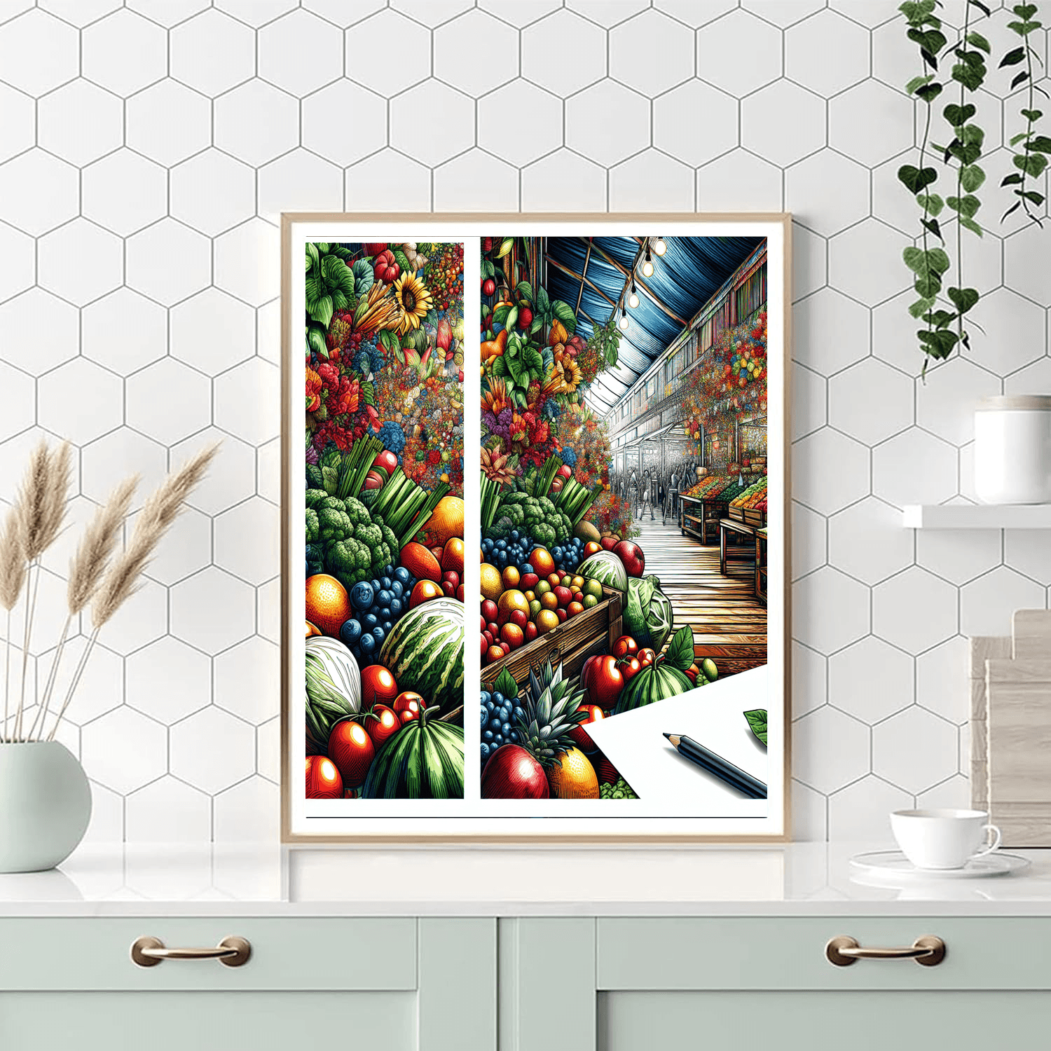 Vibrant Market Paint By Color