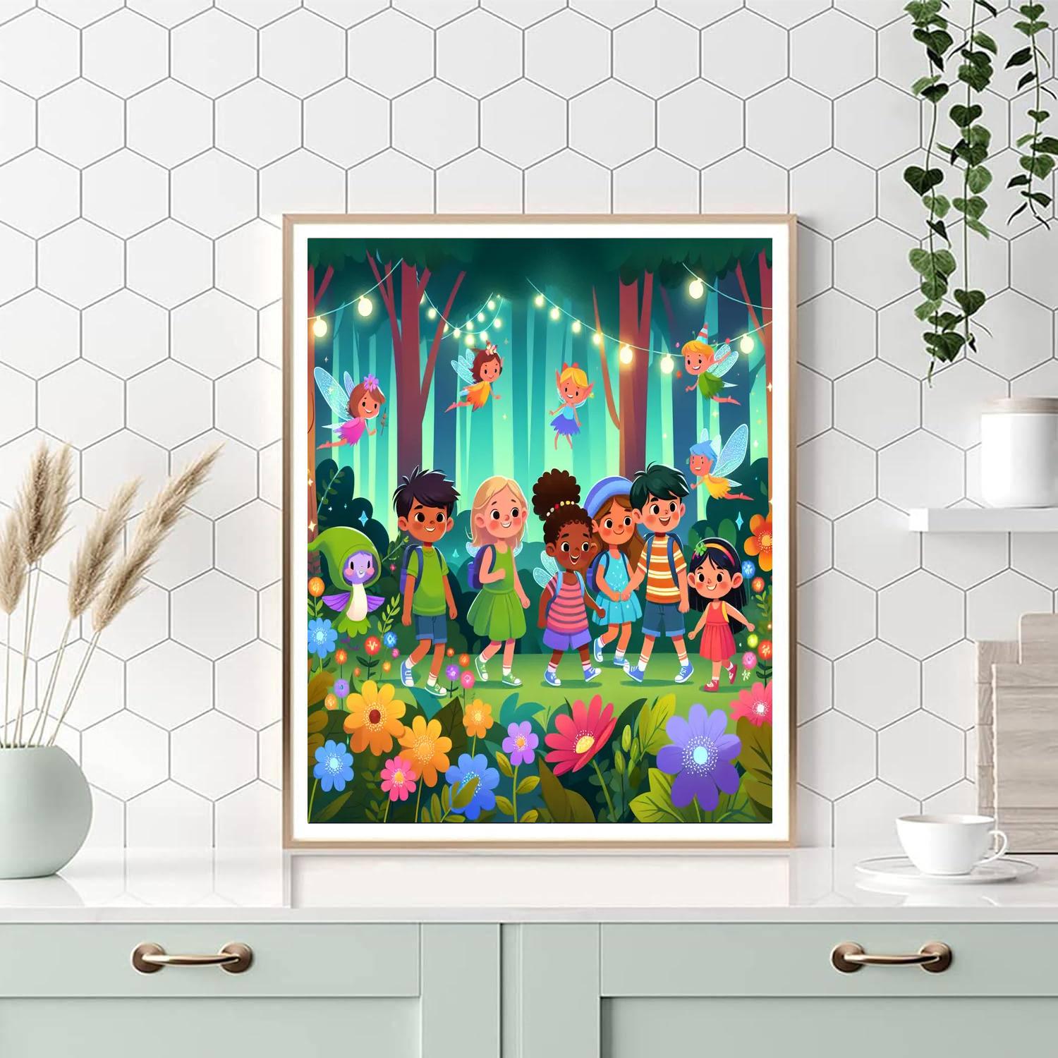 The Magical Forest Adventure DIY Paint By Numbers