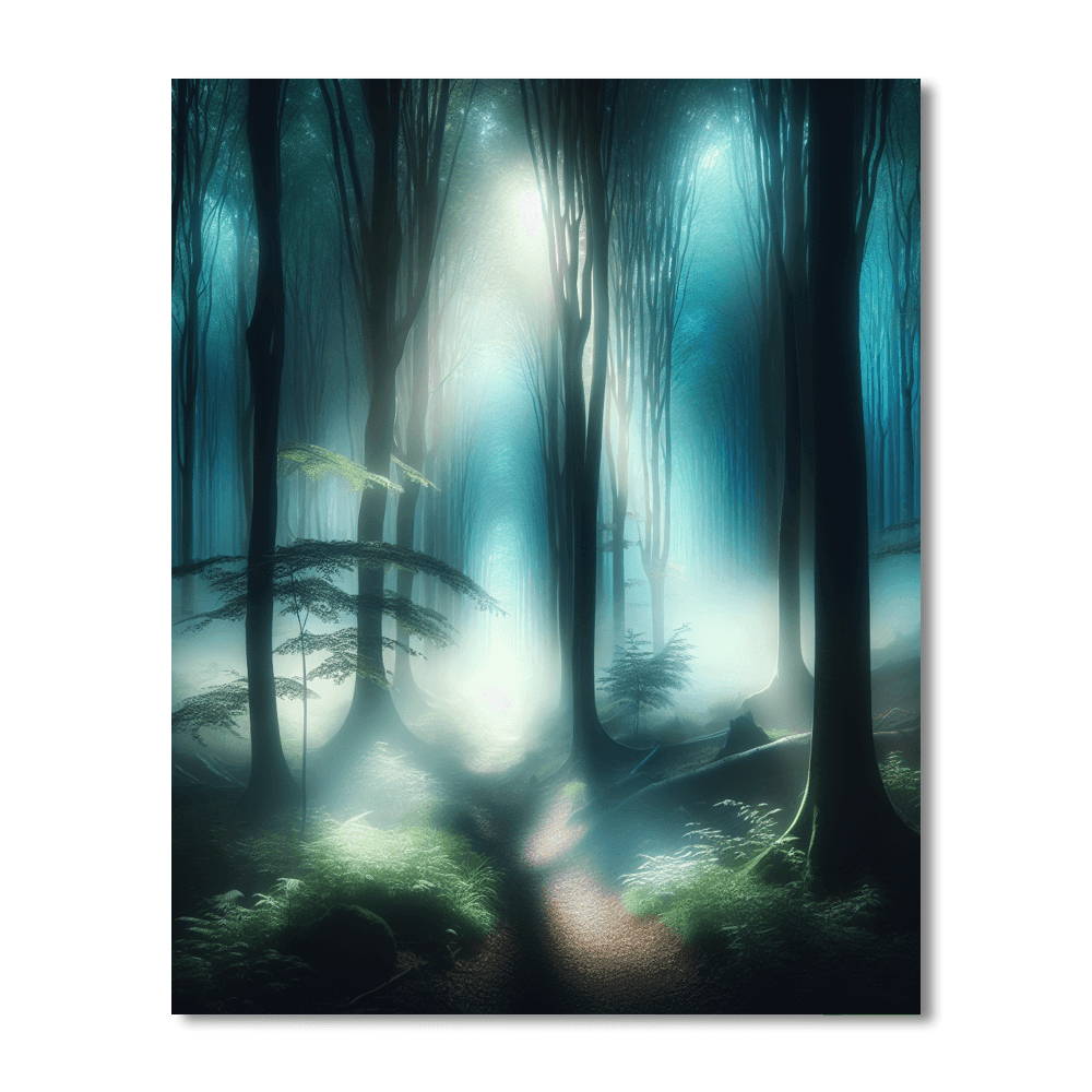 Ethereal Dream Forest Painting Number Kit