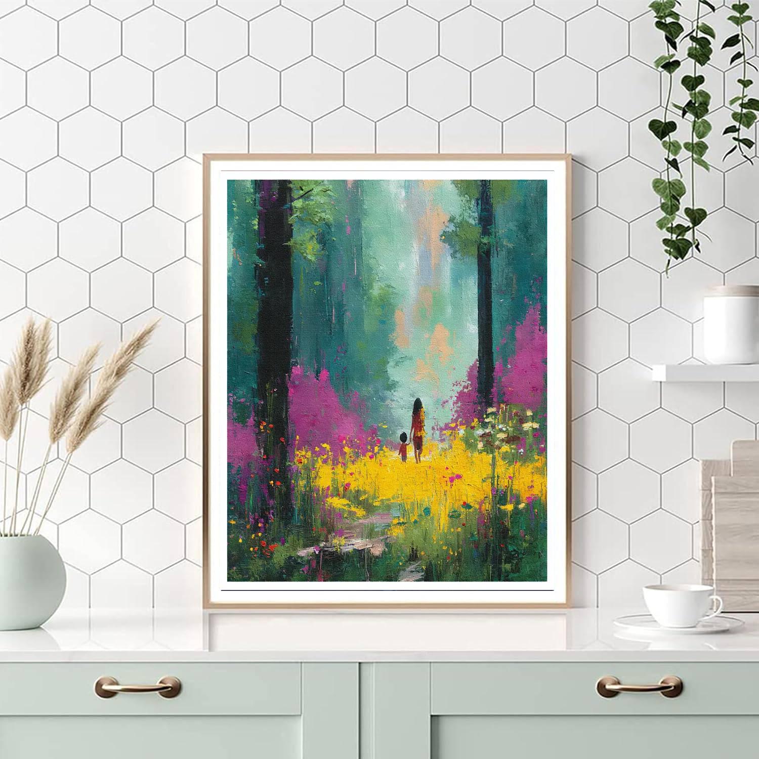 The Gift Of Nature With Mom Painting Number Kit