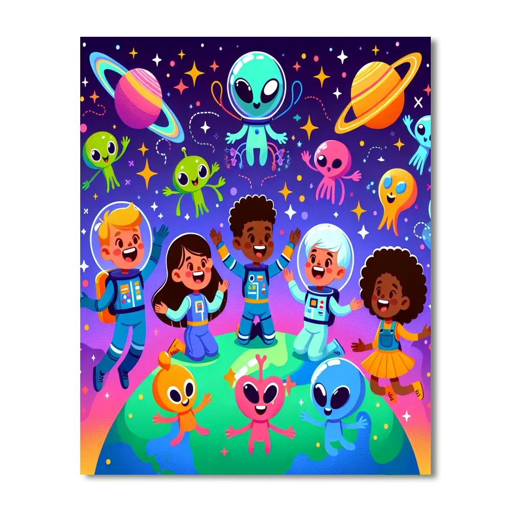 The Great Space Quest DIY Paint By Numbers