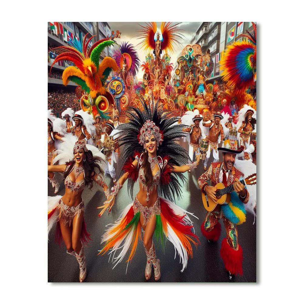 Carnival Of Barranquilla DIY Paint By Numbers