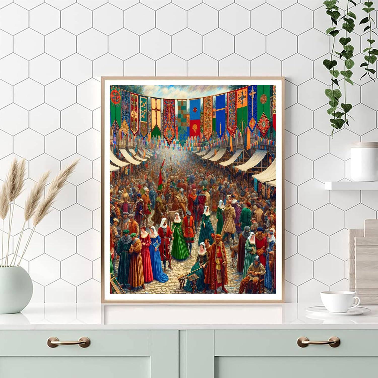 Medieval Festival Pageant Paint By Number