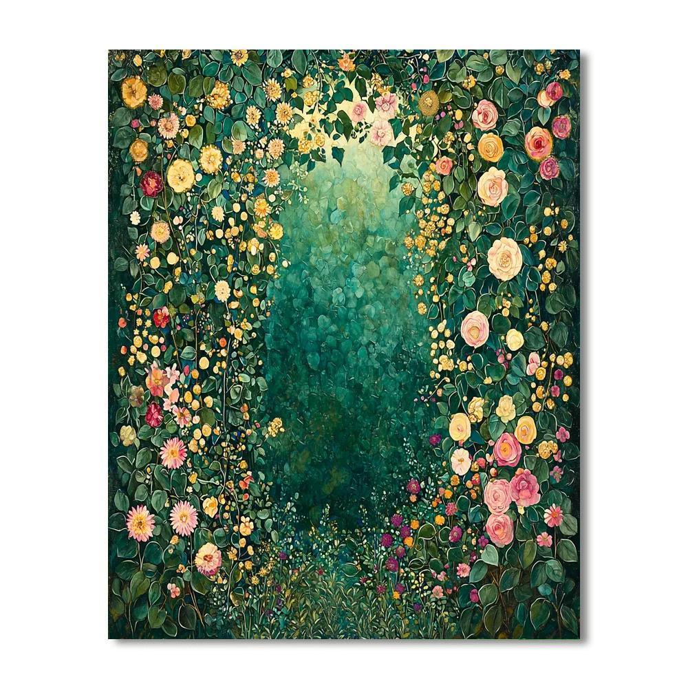 Gustav Klimt Inspired Garden Of Whispers  Paint By Numbers
