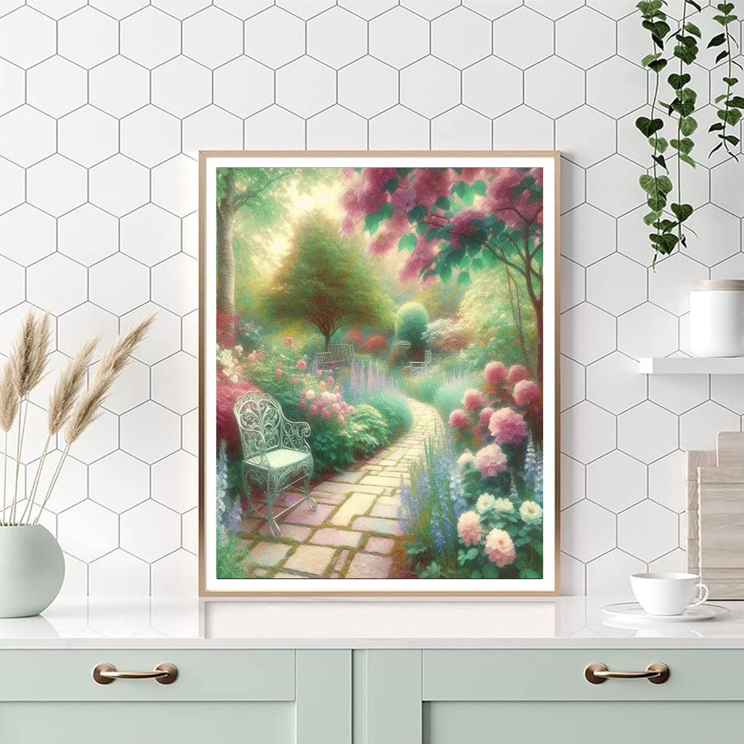 Monet's Garden Reflections Painting Number Kit