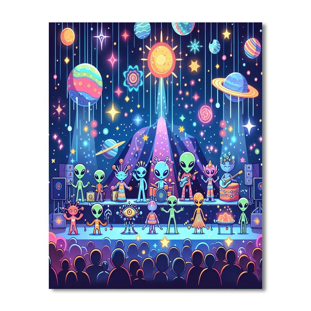 Intergalactic Festival Paint By Number