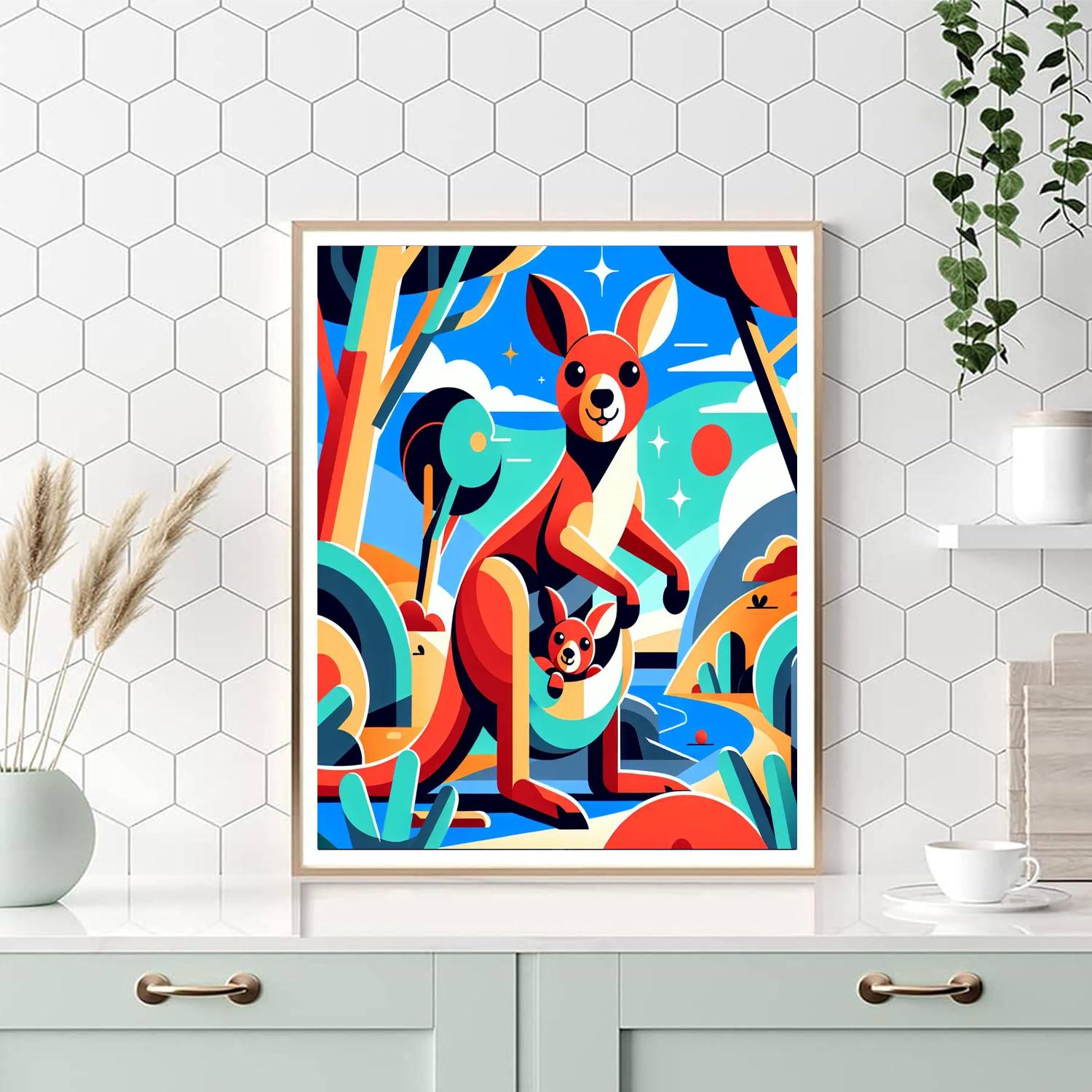 Kooky Kangaroo Kingdom Numbered Painting Kits