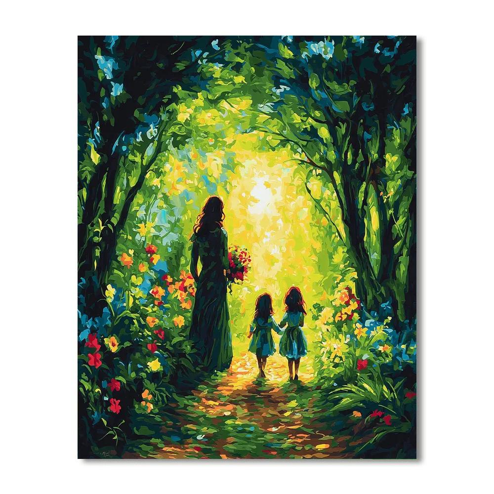 Love's Hidden Garden Number Painting