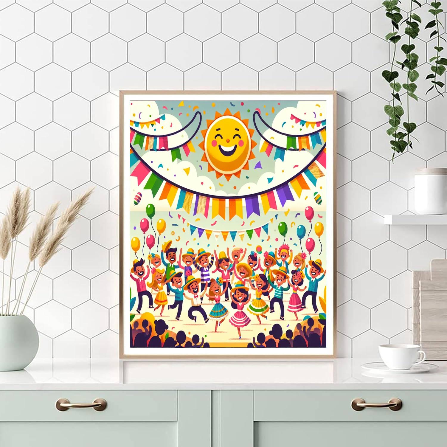 Fantastic Fiesta Celebration Painting Number Kit