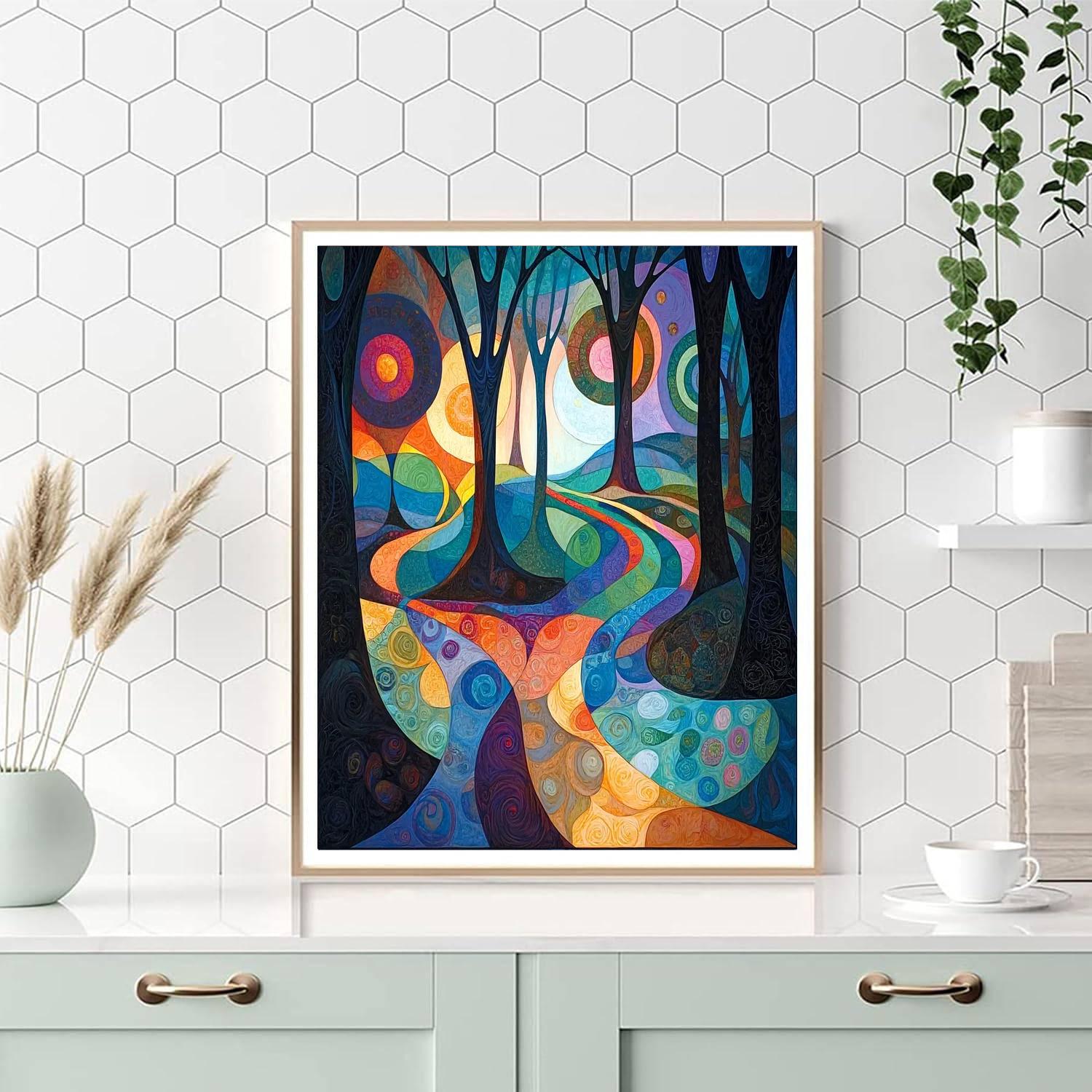 Paul Klee Inspired Dreamscape Harmony  Painting Number Kit